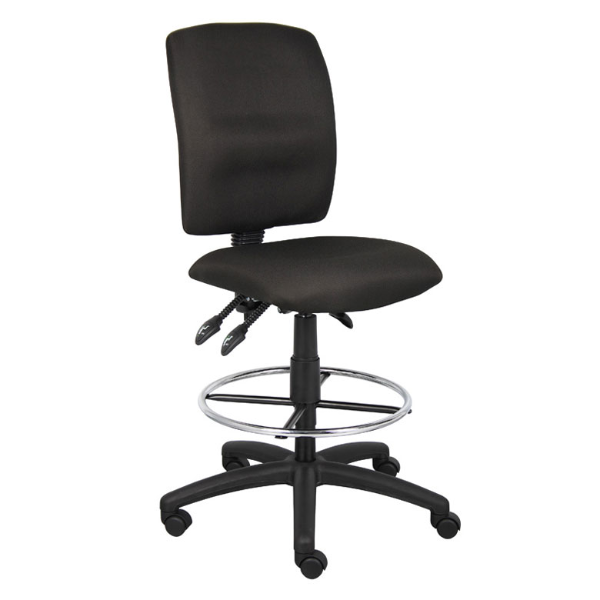 TASK CHAIR W/3 PADDLES MECHANISM(YM2403)& FOOTRING, NO ARM