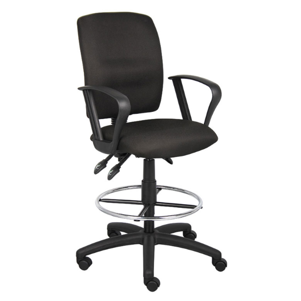 TASK CHAIR W/3 PADL MECHANISM(YM2403)& FOOTRING,LOOP ARM