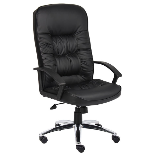 HIGH BACK EXECUTIVE CHAIR W/CHROME BASE