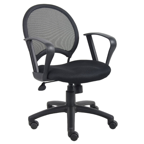 MESH CHAIR WITH LOOP ARM W/BALLISTIC NYLON