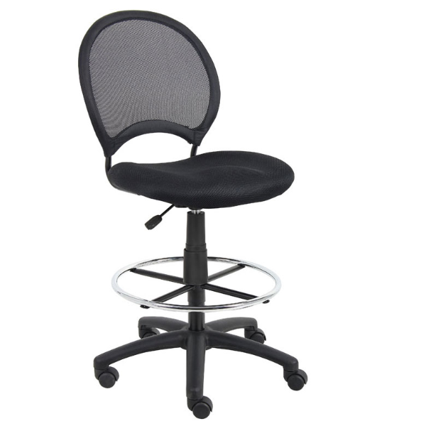 NO ARM MESH CHAIR 25 IN BASE WITH FOOT RING