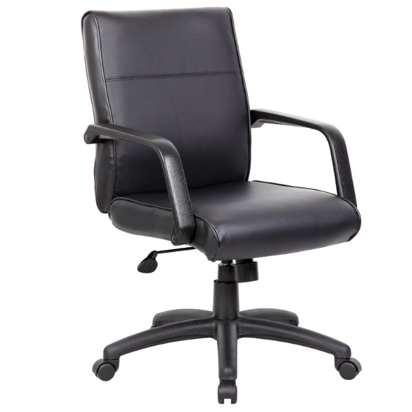 MID BACK EXECUTIVE CHAIR IN LEATHER PLUS