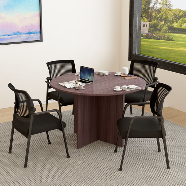 ROUND TABLE SET,N123-DW(1)+B6889-BK(4)
