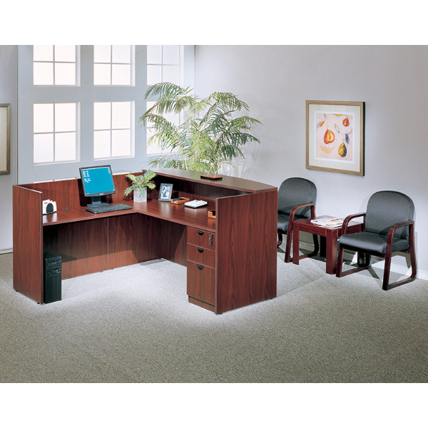(N169,N166,N180)WORKSTATION IN MAHOGANY