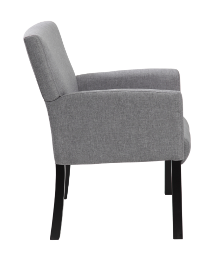 MI-BACK BOX ARM CHAIR W/BLACK LEG