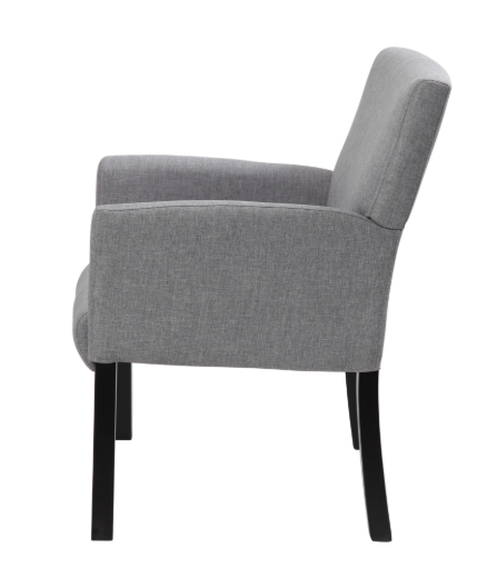 MI-BACK BOX ARM CHAIR W/BLACK LEG
