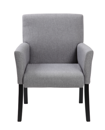 MI-BACK BOX ARM CHAIR W/BLACK LEG