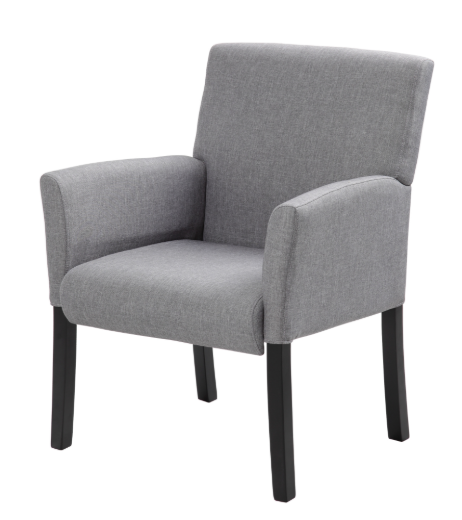 MI-BACK BOX ARM CHAIR W/BLACK LEG
