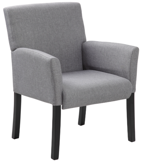 MI-BACK BOX ARM CHAIR W/BLACK LEG