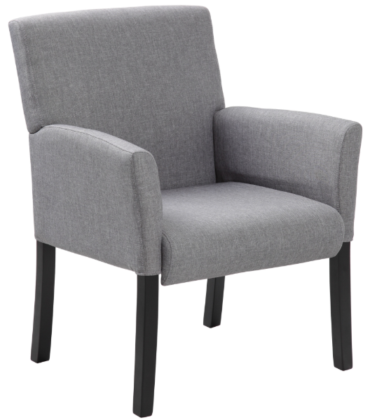 MI-BACK BOX ARM CHAIR W/BLACK LEG
