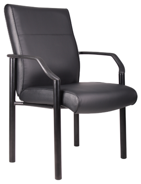 METAL 4 LEGS SIDE CHAIR IN BLK L+
