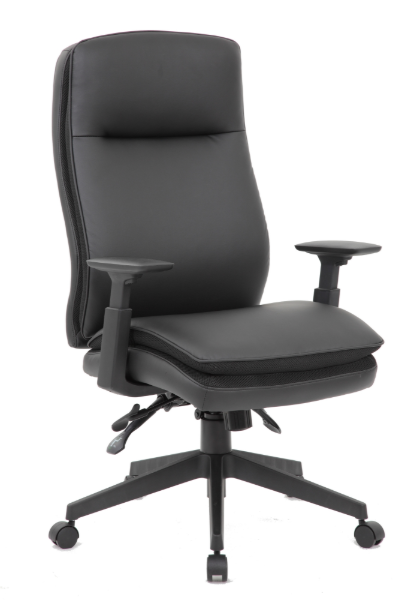 EXECUTIVE HI-BACK CHAIR, ADJ.ARM,YM8630