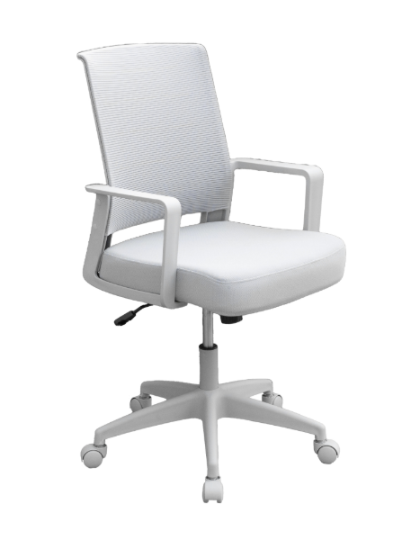 GRAY MESH CHAIR W/ GRAY ARM AND BASE