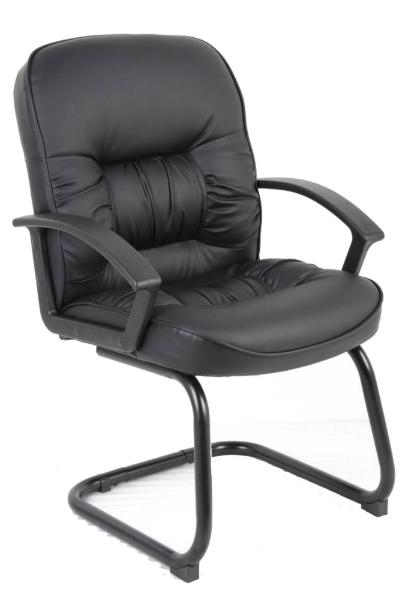MID BACK EXECUTIVE CHAIR W/SLED BASE