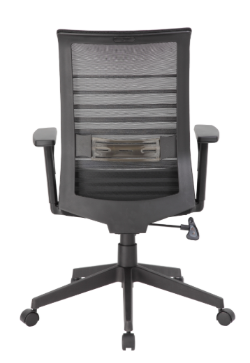 BLACK MESH CHAIR W/YM8630,ADJ.YT579 ARM,80MM GAS,25IN BASE
