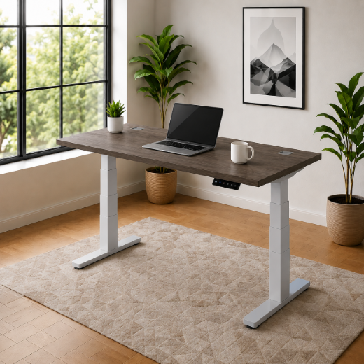 DUAL-MOTOR ELECTRIC HEIGHT ADJUSTABLE DESK FRAME