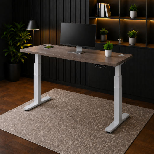 DUAL-MOTOR ELECTRIC HEIGHT ADJUSTABLE DESK FRAME